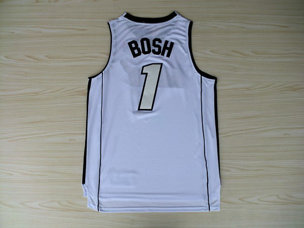 NBA Miami Heat 1 Chris Bosh New Revolution 30 Swingman White 2012 2013 New Season Jersey